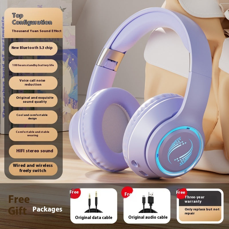 Wireless Headset Bluetooth Headset Subwoofer Game Super Clear