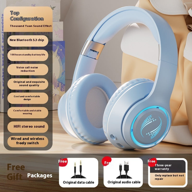 Wireless Headset Bluetooth Headset Subwoofer Game Super Clear