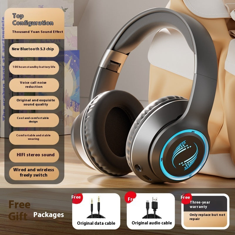 Wireless Headset Bluetooth Headset Subwoofer Game Super Clear